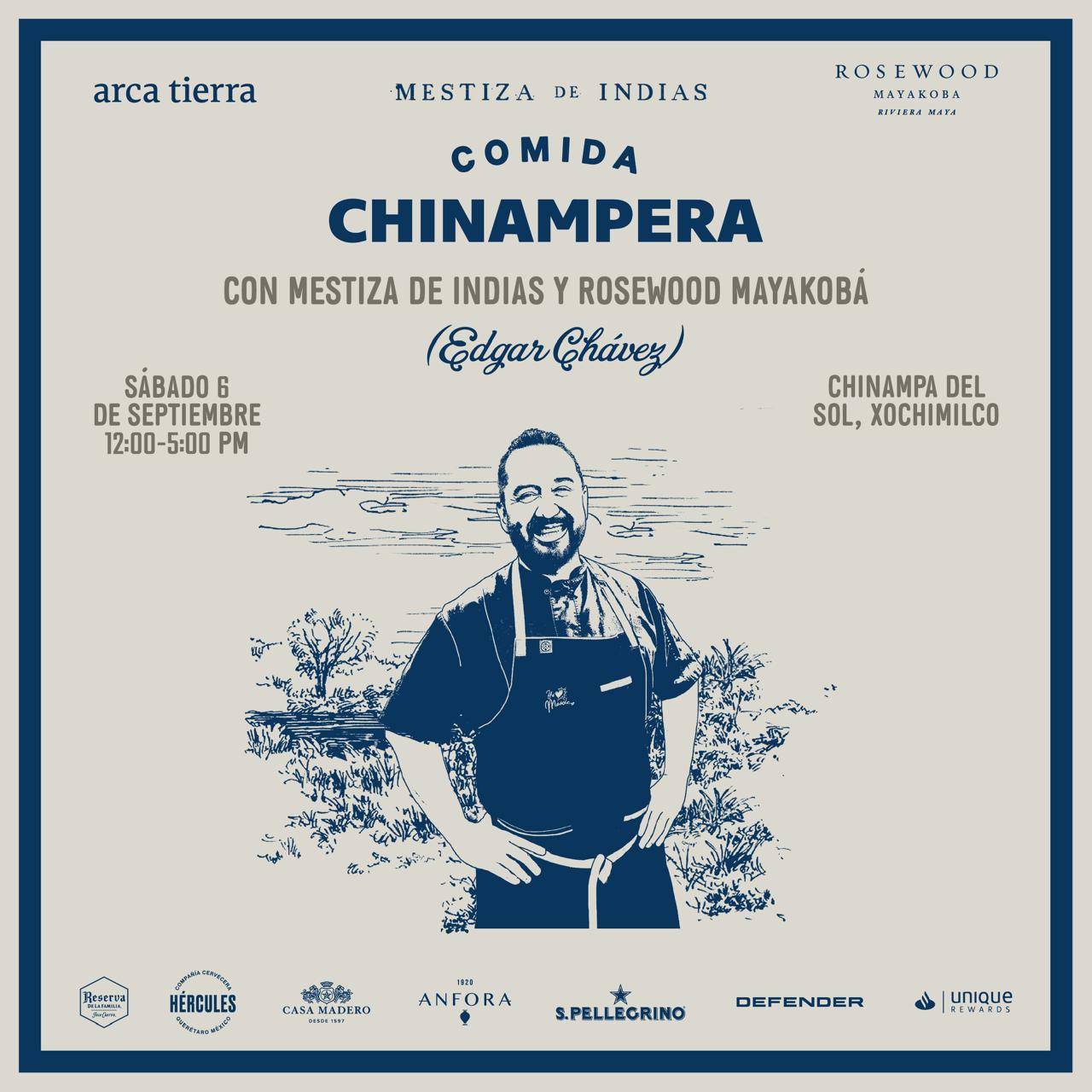 Comida Chinampera con Edgar Chávez y Mestiza de Indias